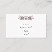 Rosa einfach visitenkarte (Vorderseite)