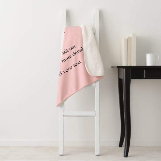 Rosa einfache Babydusche q r Code hinzufügen Name  Sherpadecke (Beispiel)