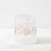 Rosa einfache Moderne rosa Blütenblume für sie Mattglastasse (Mittel)