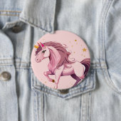 Rosa Einhorn-Buttom Button (Beispiel)