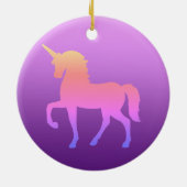 Rosa Einhorn Circle Ornament (Hinten)