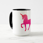 Rosa Einhorn Combo-Tasse Tasse (Vorderseite Links)