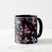 Rosa Einhorn-Drachen-Mix Tasse (VorderseiteRechts)