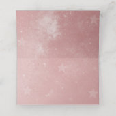 Rosa Einhorn Empfang Platzkarte (Innenseite Aufgefaltet)