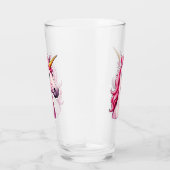 Rosa Einhorn Fantasy Glass Cup Glas (Rechts)