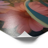 Rosa Einhorn Fotodruck (Ecke)