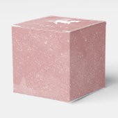 Rosa Einhorn-Gastgeschenk Hochzeit Geschenkschachtel (Vorderseite)