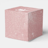 Rosa Einhorn-Gastgeschenk Hochzeit Geschenkschachtel (Rückseite)