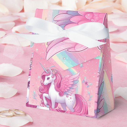 Rosa Einhorn Geschenkschachtel (Hochzeit)