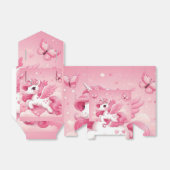 Rosa Einhorn Geschenkschachtel (Ungefaltet)
