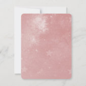 Rosa Einhorn-Hochzeitkarte RSVP Karte (Rückseite)