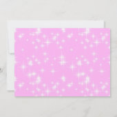 Rosa Einhorn Kindergeburtstag Einladung (Rückseite)