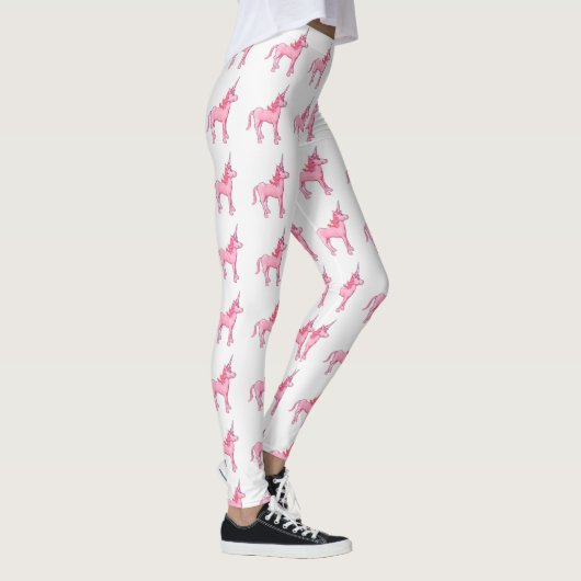 Rosa Einhorn Leggings (Rechts)