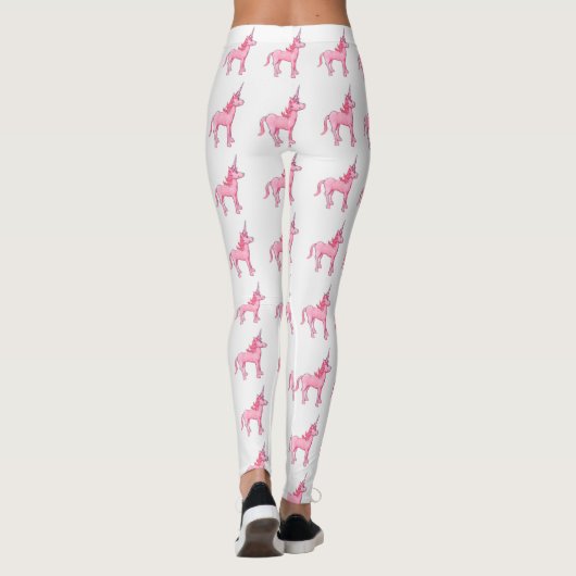 Rosa Einhorn Leggings (Rückseite)
