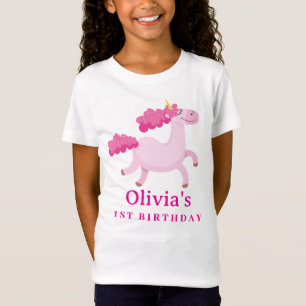Rosa Einhorn Madical Niedliche Geburtstag Party T-Shirt