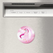 Rosa Einhorn Magnet (In Situ (Geschirrspüler))