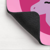 Rosa Einhorn Mousepad (Ecke)