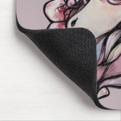 Rosa Einhorn Orchideen Orchideo Mousepad (Ecke)