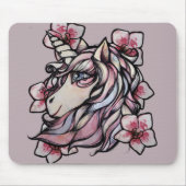 Rosa Einhorn Orchideen Orchideo Mousepad (Vorne)