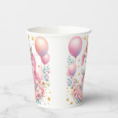 Rosa Einhorn Pappbecher (Links)