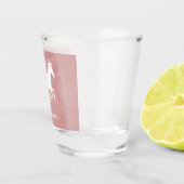 Rosa Einhorn-Personalisiert-Shotglas Schnapsglas (Rechts)