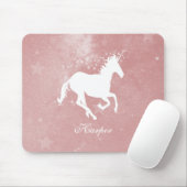 Rosa Einhorn-Personalisierte Mauspad (Mit Mouse)
