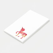 Rosa Einhorn Postit-Hinweise Post-it Klebezettel (angewinkelt)