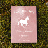 Rosa Einhorn Save the Date Ankündigung