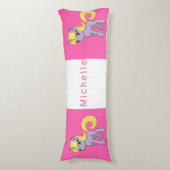 Rosa Einhorn Seitenschläferkissen (Vorderseite Vertikal)