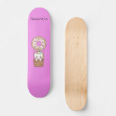 Rosa Einhorn Skateboard (Vorderseite)
