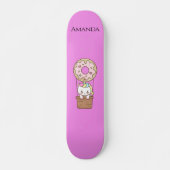 Rosa Einhorn Skateboard (Vorne)