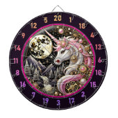 Rosa Einhorn strahlt Grace und Stärke aus Dartscheibe (vorne)