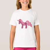 Rosa Einhorn T-Shirt (Vorderseite)