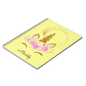 ROSA EINHORN-TASCHENMAPPE NOTIZBLOCK (Linke Seite)