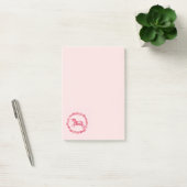 Rosa Einhorn und Blume Post-it Klebezettel (Büro)