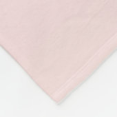 Rosa Einhorn und Blumen Fleecedecke (Ecke)