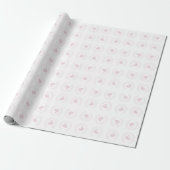 Rosa Einhornbüste Geschenkpapier (Ungerollt)