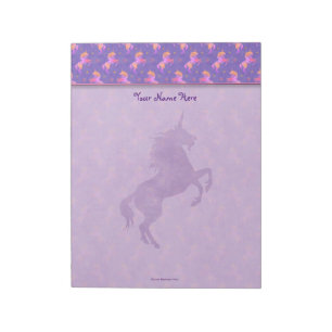 Rosa Einhörner Notizblock