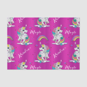 Rosa Einhornmagie Seidenpapier