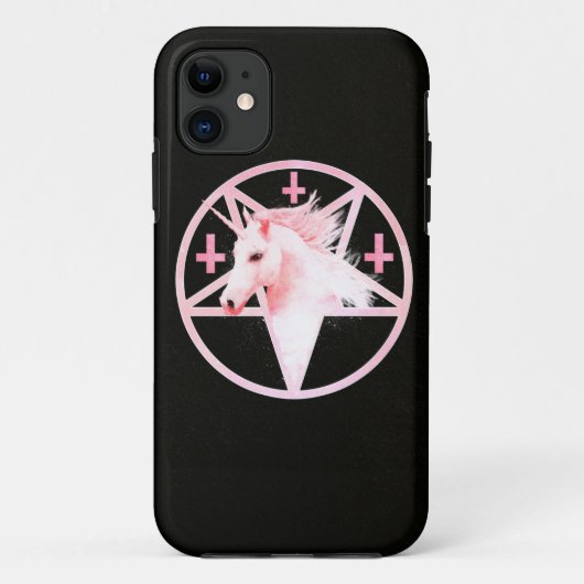 Rosa Einhornpentagram-Fall Case-Mate iPhone Hülle (Rückseite)