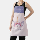 Rosa Einicorn und lila, gürmisch niedlich Schürze (InSitu)