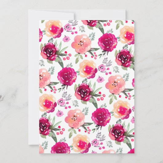 Rosa Einladung (Rückseite)