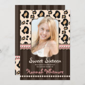 Rosa Einladungen des (Vorne/Hinten)