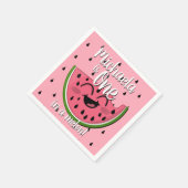 Rosa Eins in einem Melon Watermelone Kinder Erstge Serviette (Ecke)
