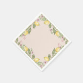 Rosa Einweg-Tischdecken aus Papier Serviette (Ecke)