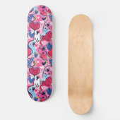 Rosa Einzigartiges Retro Y2K einzigartiges Design- Skateboard (Vorderseite)