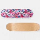 Rosa Einzigartiges Retro Y2K einzigartiges Design- Skateboard (Horizontal)