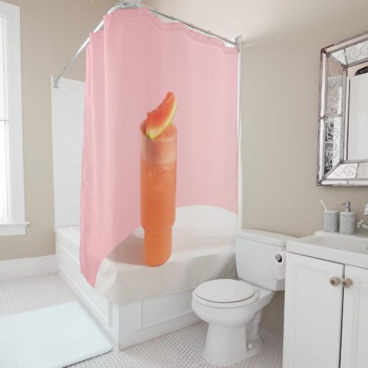 Rosa Eis auf der Membran Duschvorhang (Beispiel)