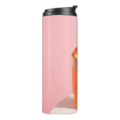 Rosa Eis auf der Membran Thermosbecher (Nach links gedreht)