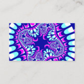 Rosa Eis-Blume Visitenkarte (Vorderseite)